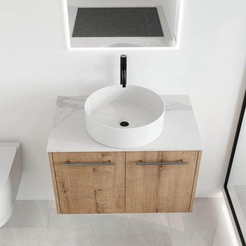 30" Floating Bathroom Vanity with Sink, 30 Inch Single Sink Wall Mounted Bathroom Vanity