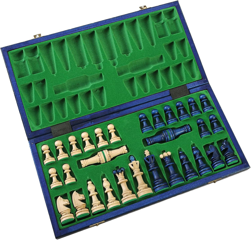 The Senator Chess Set (Blue)