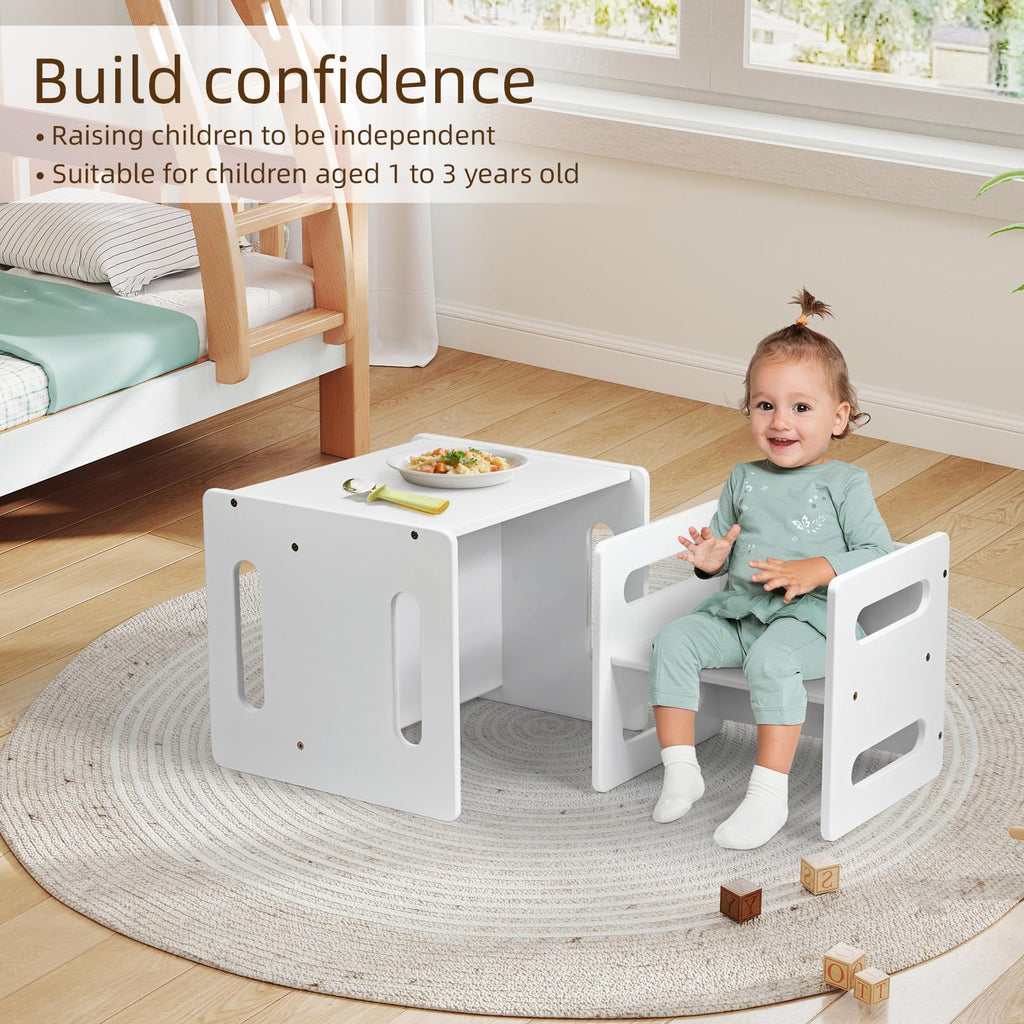 Montessori Weaning Table and Chair Set for 1-3 Year Old Kids