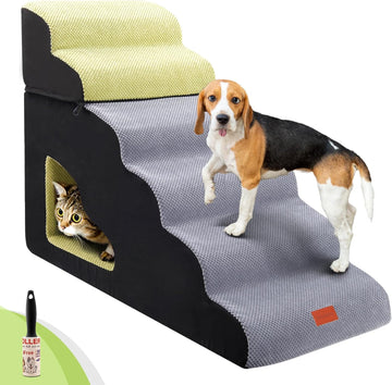 6 Steps 30 inches Height Dog Stairs for Bed for Small& Older Pets