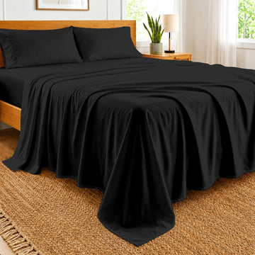 4 Pc Custom Sheet Set - 600 Thread Count 100% Egyptian Cotton - Premium Luxury Bedding, Soft Cooling Sateen Weave
