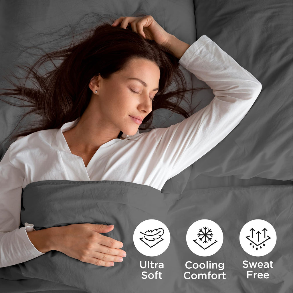 4 Piece Queen Sheets Set - Soft Brushed 1800 Microfiber Bedding - 1 Fitted and 1 Flat Sheet, 2 Pillow Cases - Wrinkle