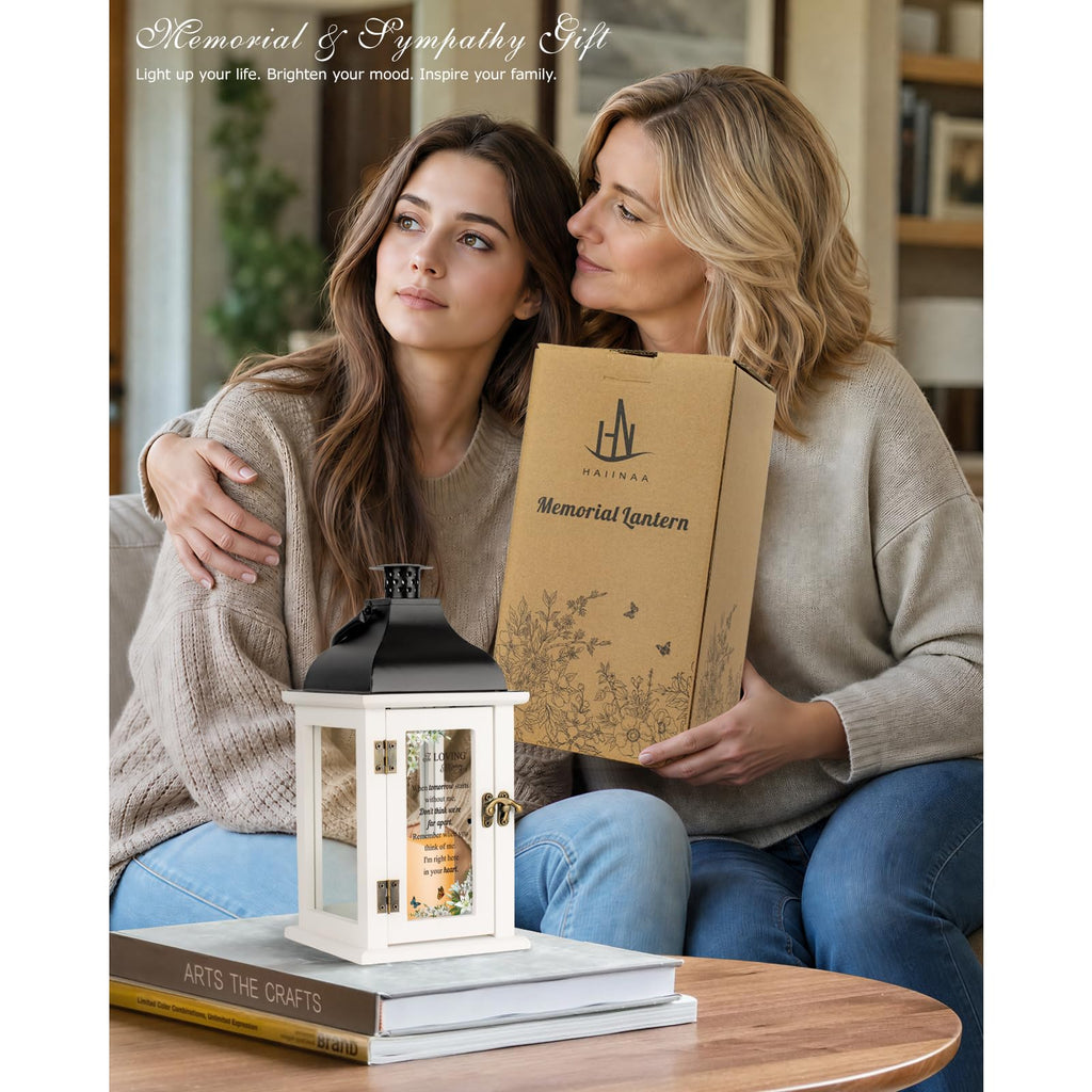 Memorial Lantern - Bereavement Sympathy Gifts for Loss of Loved One