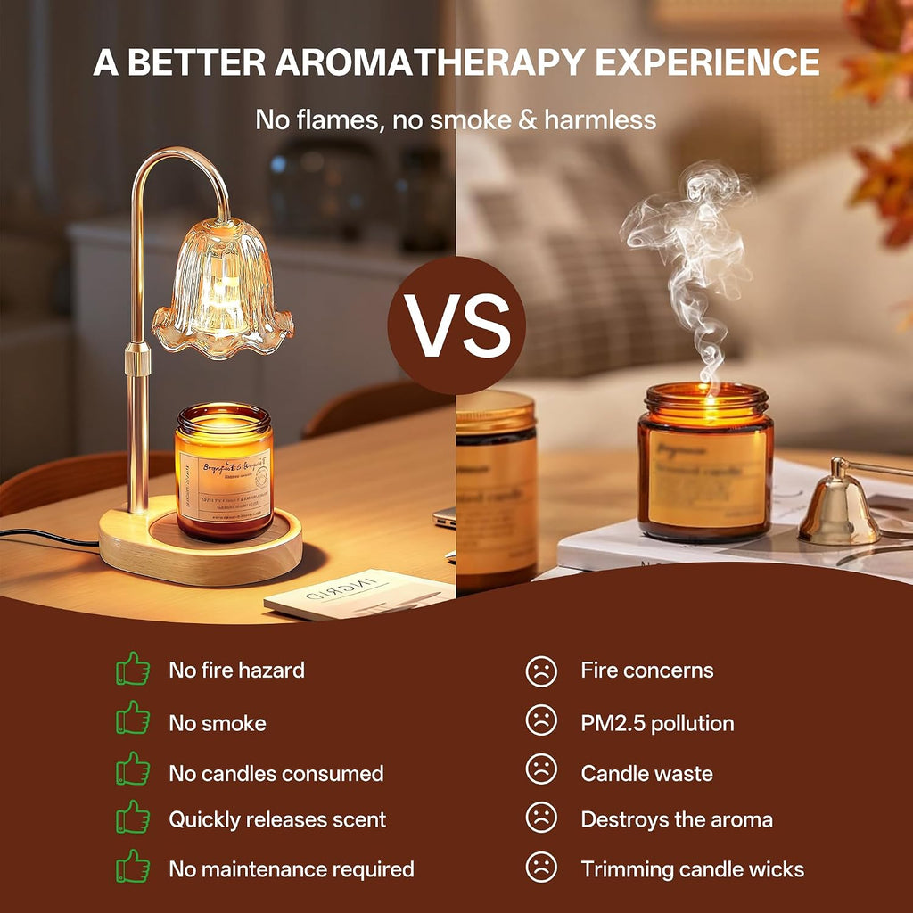 Candle Warmer with Timer Dimmable with Charming Gift Box
