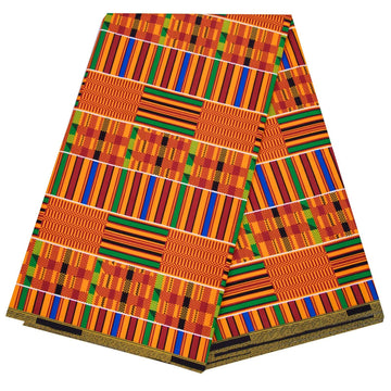 Fabric 3 Yards Ankara Fabric Tribal Print Kente Cloth for Dashiki Party Dress