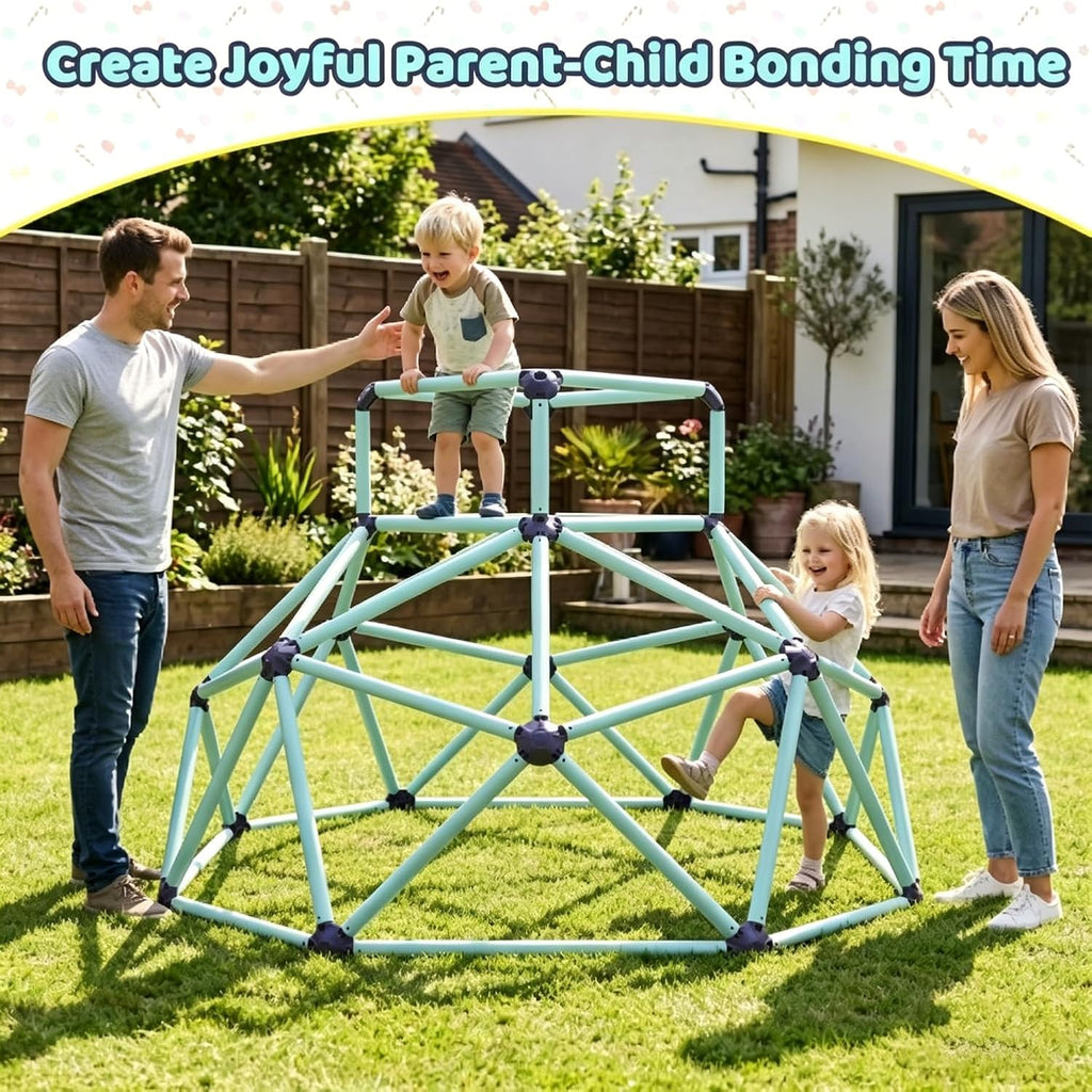 6FT Climbing Dome for Kids, 440LBS Geometric Dome Climber with Hot-Dip Galvanized Steel, Outdoor Jungle Gym for Ages