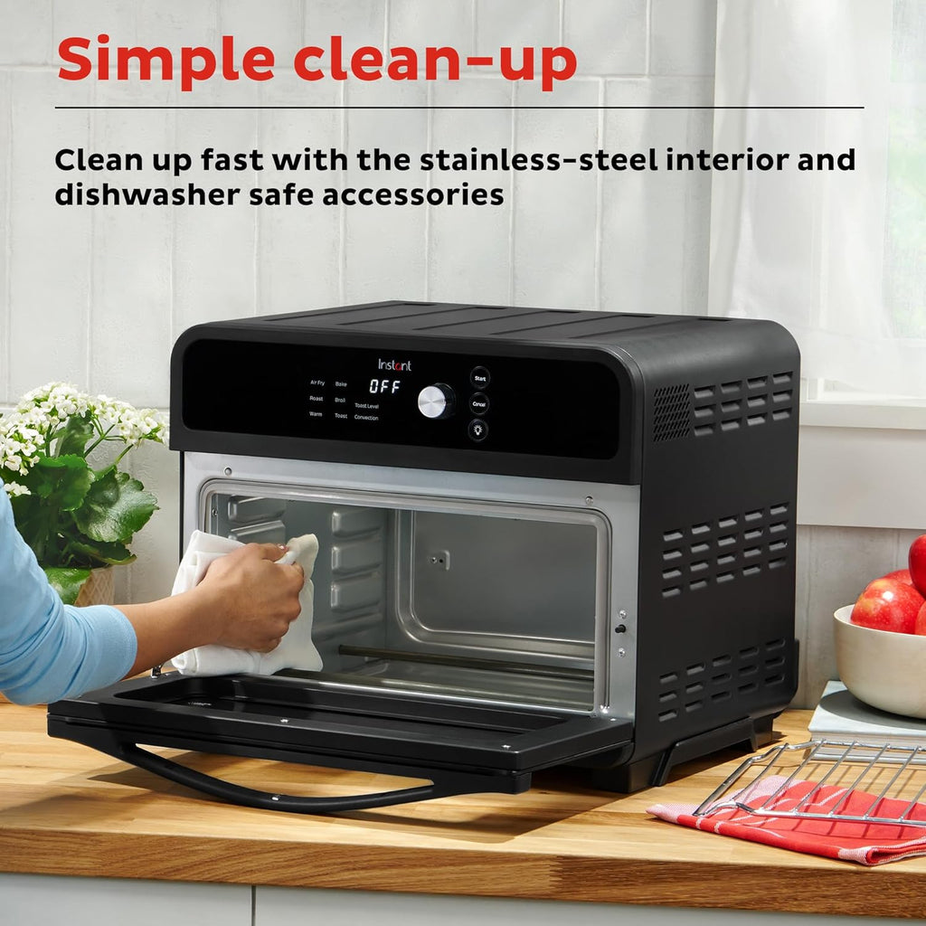 Omni 19QT/18L Toaster Oven Air Fryer, 7-in-1 Functions, Fits 12" Pizza, Crisps, Broils, Bakes, Roasts, Toasts, Warms