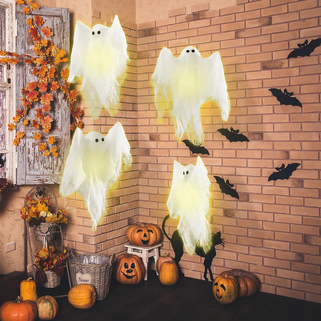 White Halloween Spooky Gauze Ghost Cheesecloth Decor