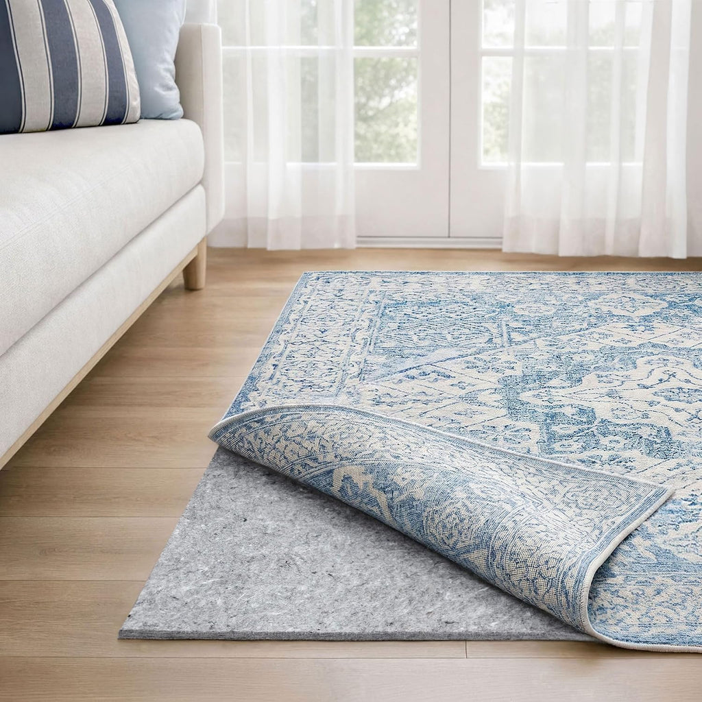 Dual Surface - 9'x12' - 3/8" Thick - Felt + Rubber - Enhanced Non-Slip Rug Pad - Adds Comfort and Protection - Set of 108
