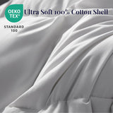 Goose Down Duvet Insert Queen - All Season Cool Touch, 100% Cotton Shell for Hot Sleepers, Lightweig