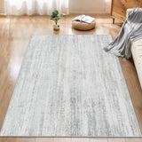 MUJOO 5x7 Washable Area Rug,Modern Abstract Rugs for Living Room Bedroom Dining Room,Large Non Slip Carpet Indoor,Low