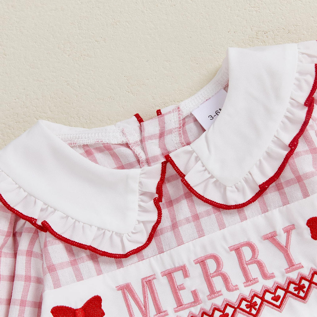 My First Christmas Baby Girl Romper Santa Claus Bodysuit Xmas Clothes