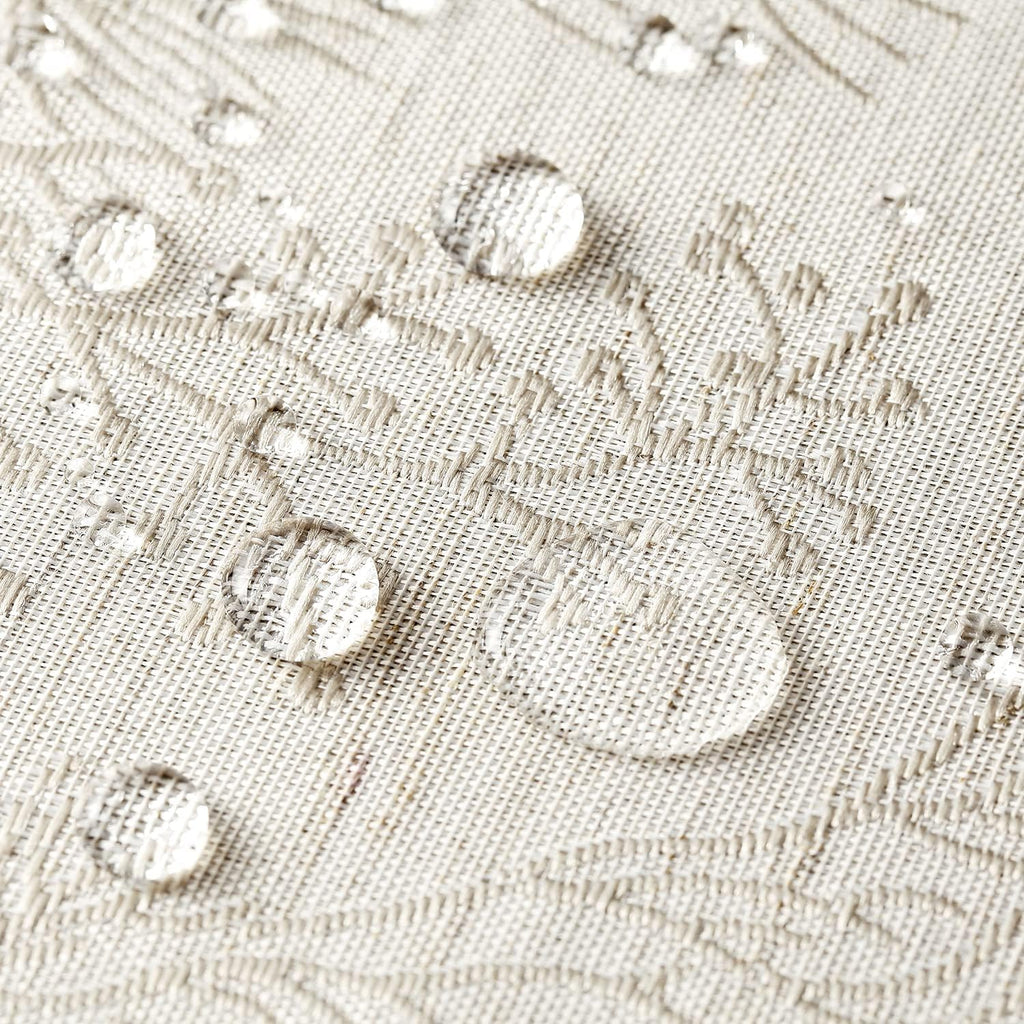 Elegant Damask Tablecloth for 8 Foot Large Rectangle Tables, Wrinkle and Stain Resistant Washable Fl