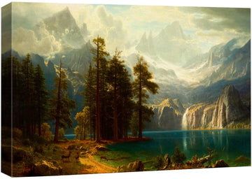 Sierra Nevada in California by Albert Bierstadt Canvas Prints Wrapped Gallery Wall Art, Stretched & Framed Ready to