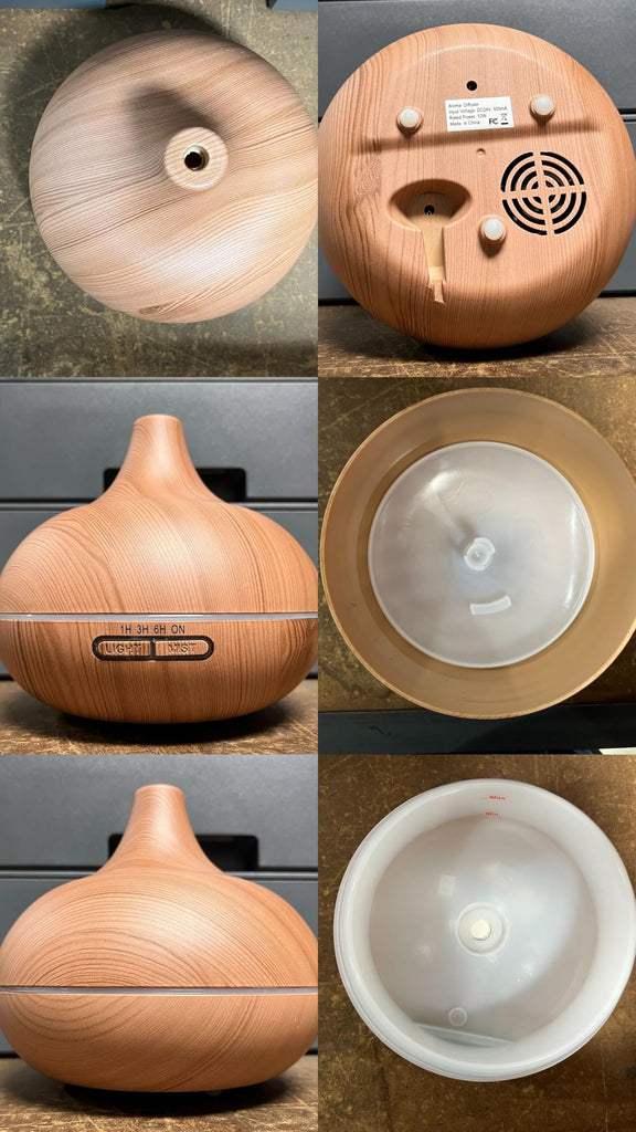 Ultimate Aromatherapy Diffuser & Essential Oil Set - Ultrasonic Top 10 Oils Modern with 4 Timer 7 Ambient Light