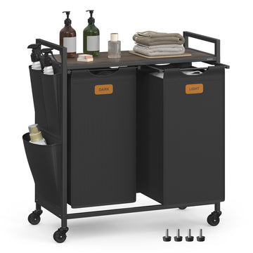 Laundry Hamper 2 Section, Laundry Sorter, 26.4 Gal. (100 L)