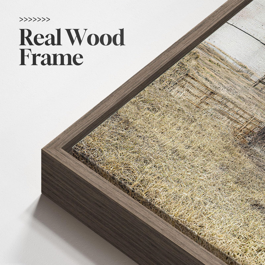 Large Framed Farmhouse Wall Art, 60x30 In