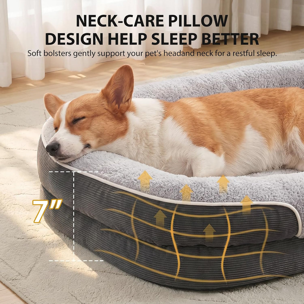 Large Orthopedic Dog Bed for Senior Dog to Comfy Sleep