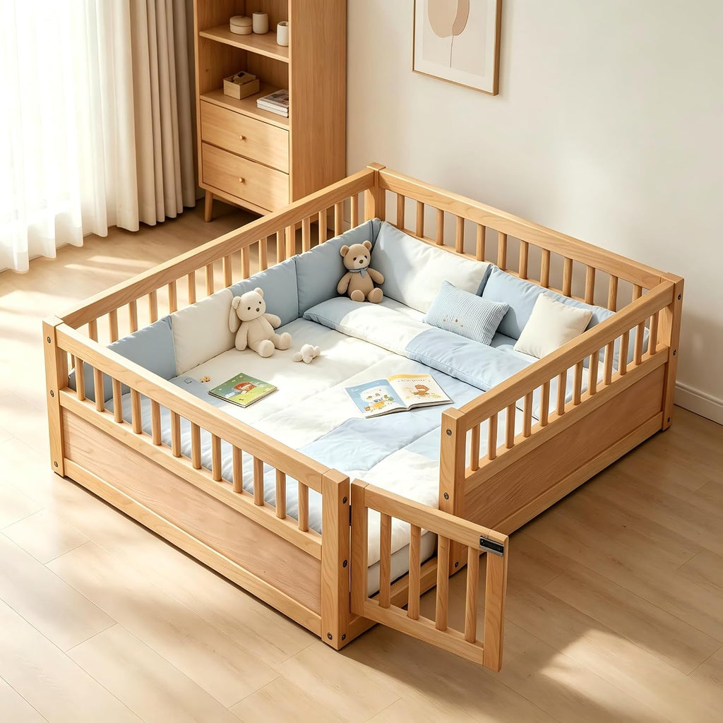 Montessori Floor Bed Frame, Natural