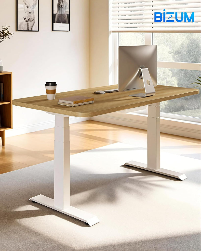 Dual Motor 3-Stage Electric Standing Desk Frame,3 Memory Height Presets, Table Legs Up to 49.2", DIY Workstation