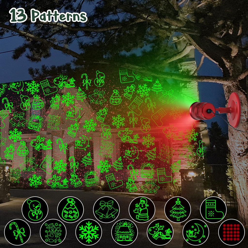 Limited Edition Christmas Projector Lights Outdoor, Special Edition Waterproof Christmas Laser Lights with Remote