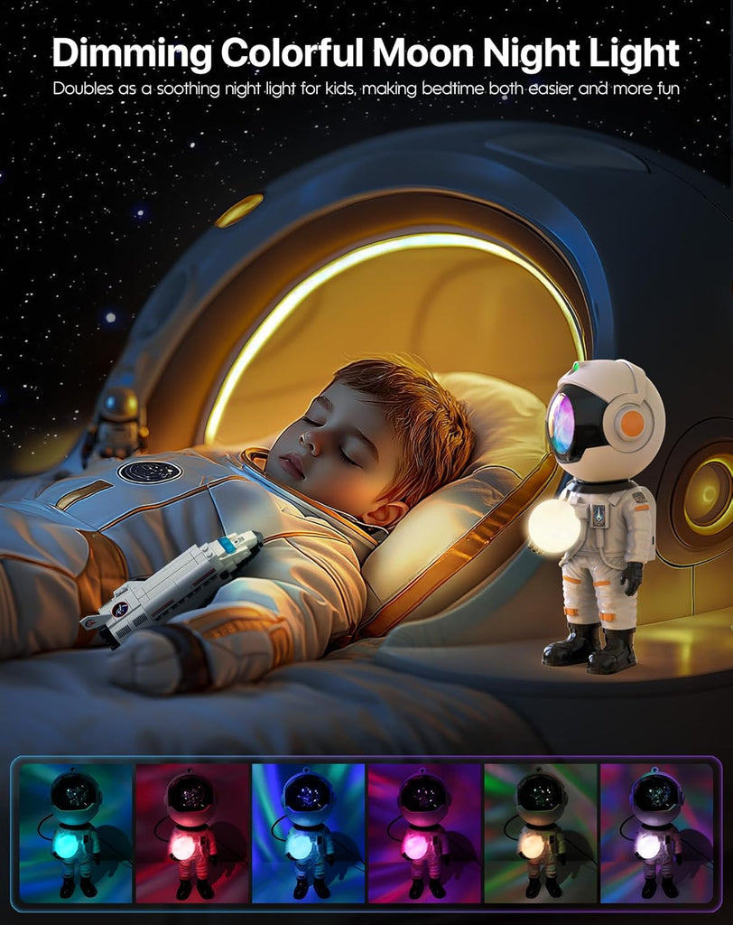 Astronaut Galaxy Projector, Star Projector Night Light for Kids