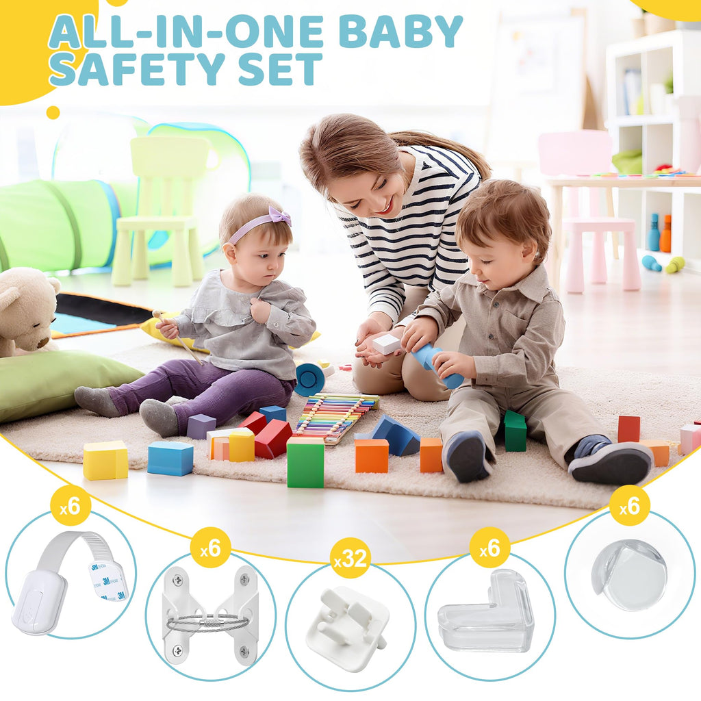 56-Piece Baby Proofing Kit & Child Safety Essentials
