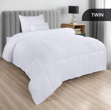 Comforters Twin, All Season Duvet Insert, Down Alternative Box Stitched Bed Comforter with Corner Tabs