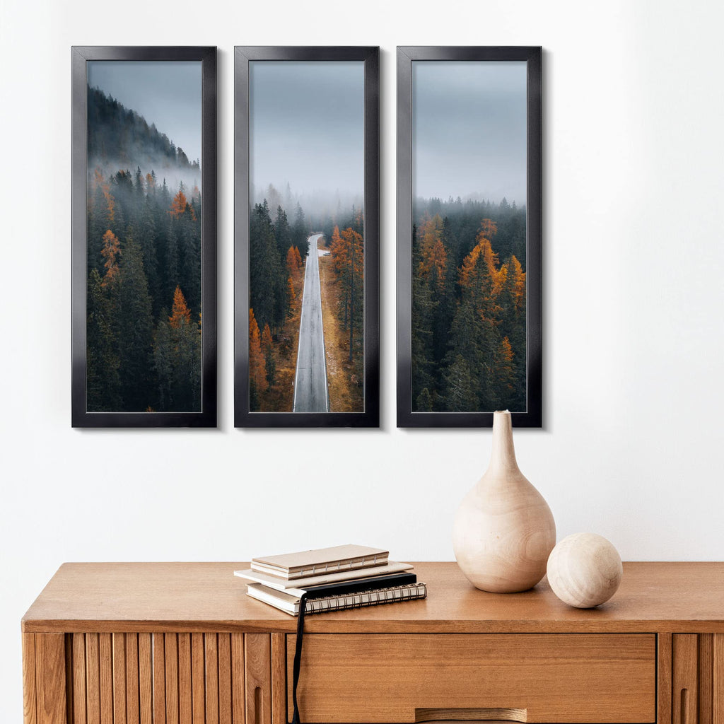 9x27 Picture Frame Black(1 Pack), Panoramic Picture Frame for Wall Decoration, Classic Black Minimalist Style