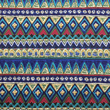 Ocean Waves Print Fabric by The Yard Cotton Linen Blended Japanese Style Decorative Fabric for DIY Projects (Vintage