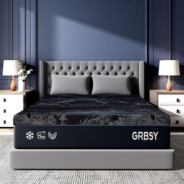 14 Inch Queen Size Mattress, Upgraded Luxury Cooling Gel Queen Memory Foam Mattress In a Box with 7-Zone Support for