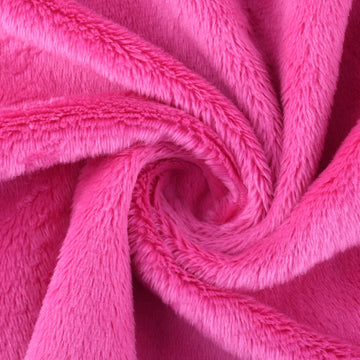 Hot Pink Super Soft Minky Fabric by The Yard, 36"x60"