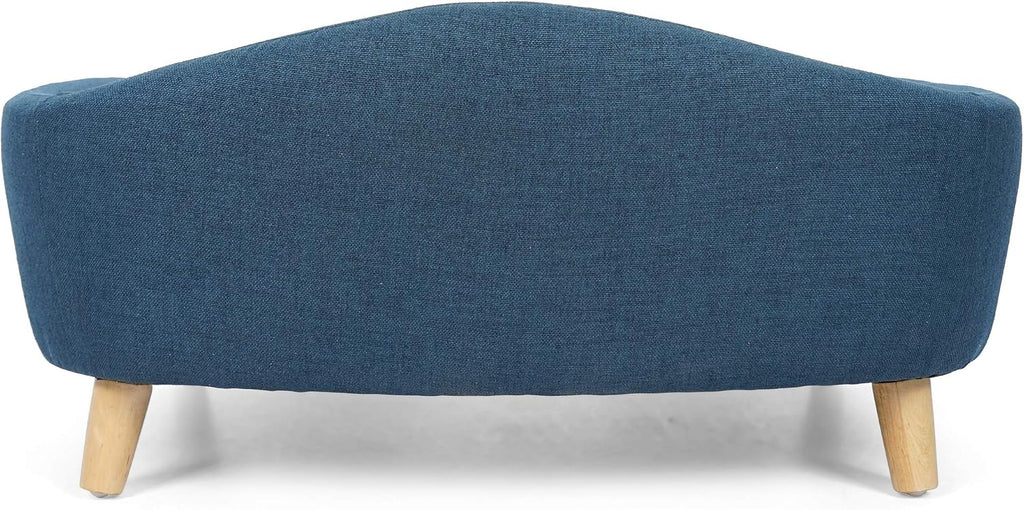 Dog Sofa Bed for Small Dogs Mid-Century Modern Pet Couch with Memory Foam Cushion & Birch Wood Legs Supportive Pet