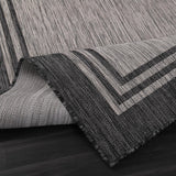 Bordered Outdoor Rug 5x7 Washable Outside Carpet for Indoor Patio Porch Waterproof Easy Cleaning Non