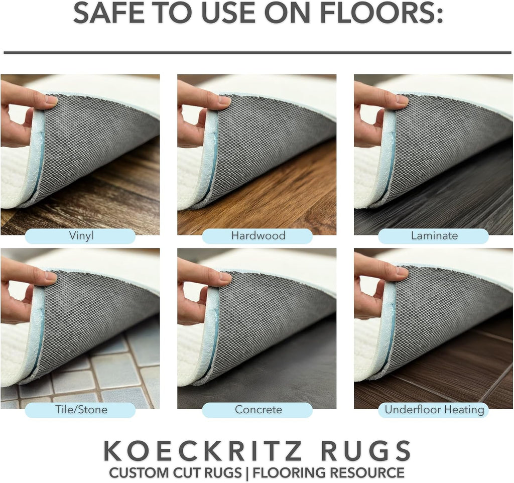 Duo-Lock Felt & Rubber Non-Slip Rug Pad, 3' x 15'