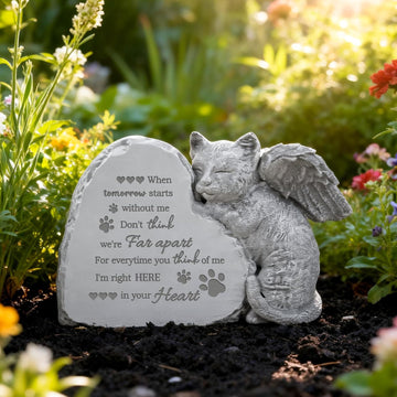Cat Memorial Gifts for Loss of Cat, Pet Memorial Stone