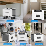 Crawl Space Dehumidifier with Pump and Drain Hose, 80 Pint Crawlspace Dehumidifier for Commercial, Basement