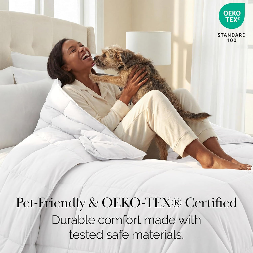 Southshore Fine Living, Inc. White Comforter, Queen/Full Down Alternative Comforter/Duvet Insert, Queen/Full