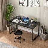 Computer Desk 47" Modern Sturdy Office Desk Computer Table PC Laptop Study Writing Desk, Black