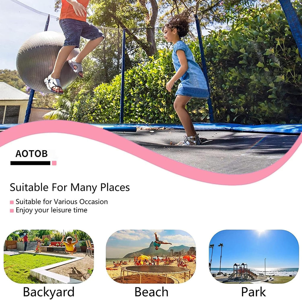 Trampoline with Net for Kids Outdoor 8 10 12 14 15FT ASTM 400LBS | Combo Bounce Jump for Kids and Adults Backyard