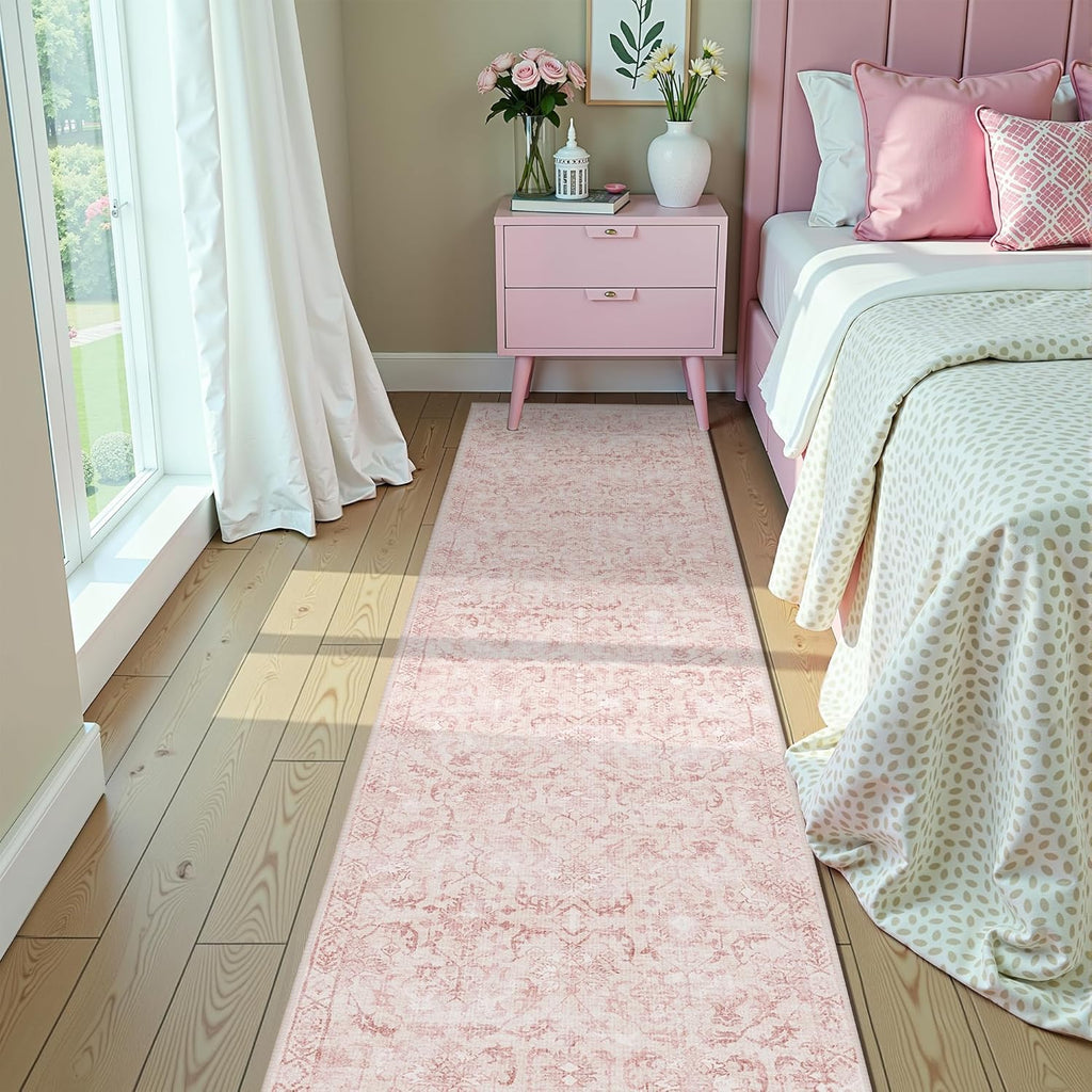 Pink 2x10 Runner Rug