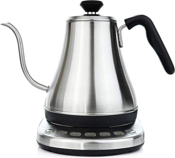 Gooseneck Electric Kettle with Temperature Control - 0.8L Stainless Steel & BPA Free Plastic - Custom Temp Presets