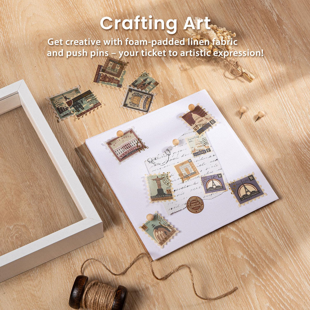8x10 Shadow Box Frame with Soft Linen Back - Metal Push Pins Included, Memory Shadow Box Display Case for Bouquet