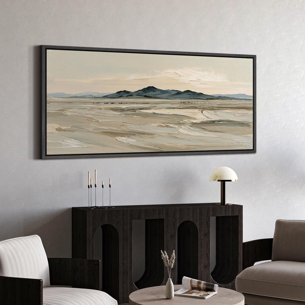 Extra Large Framed Canvas Prints Desert Horizon