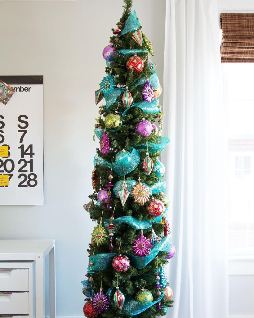 Empire Pencil Tree - Artificial Indoor Christmas Tree, Unlit, Hinged Branches, Holiday Décor, 7.5ft