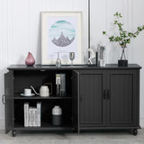 62'' Coffee Bar Cabinet Kitchen with Storage, Buffet Cabinet with Storage, Sideboard Buffet for Dinning Room