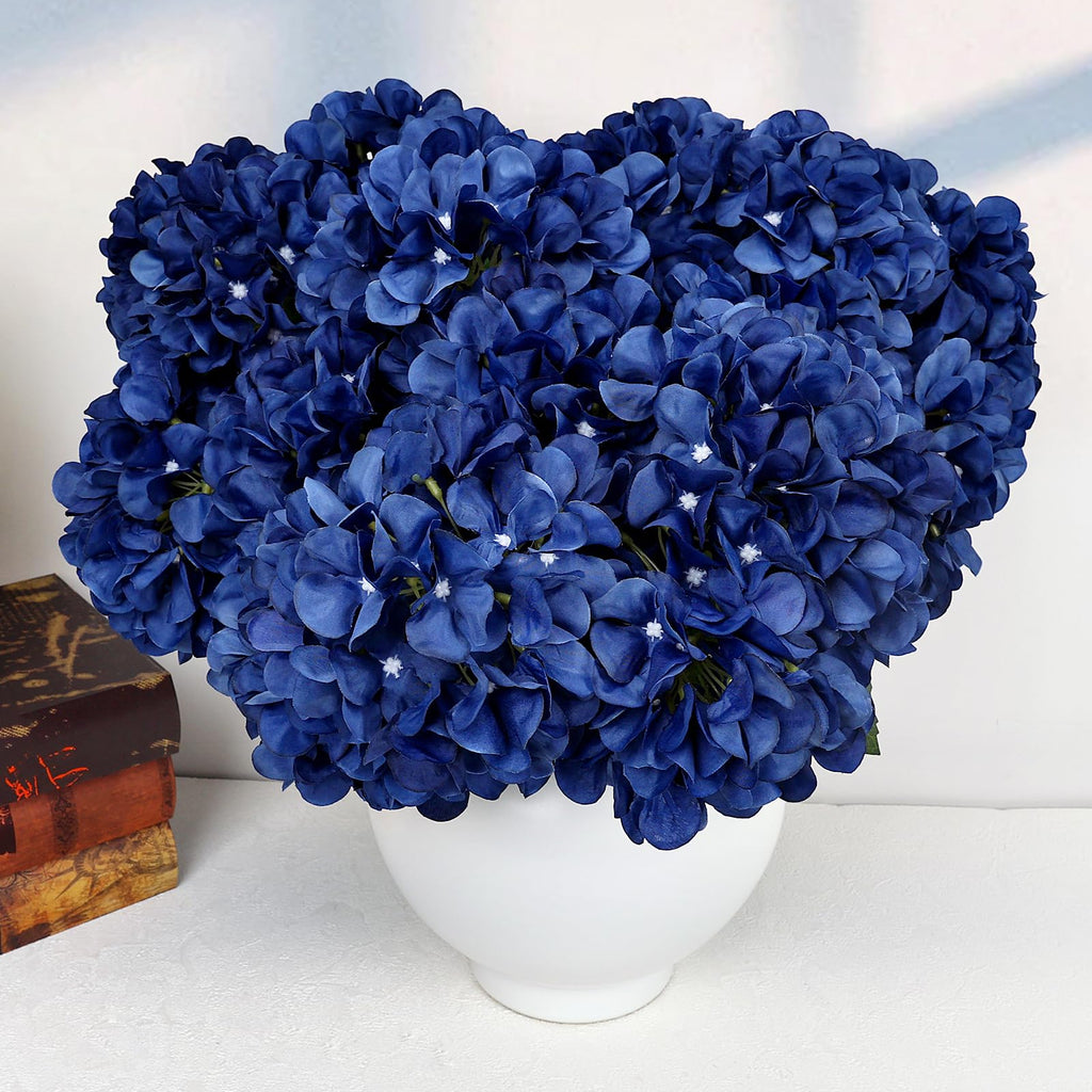 Navy Blue Large Artificial Bulk, 6 PCS, 54 Heads