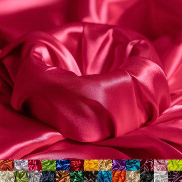 Stretch Charmeuse Satin Fabric by The Yard - 58/60" Wide Silky & Smooth Charmeuse Fabric by The Yard for Sewing