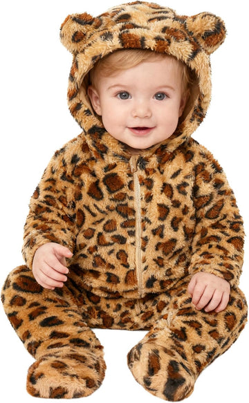 Baby Bear Winter Fleece Hooded Snowsuit Jumpsuit for Boys & Girls