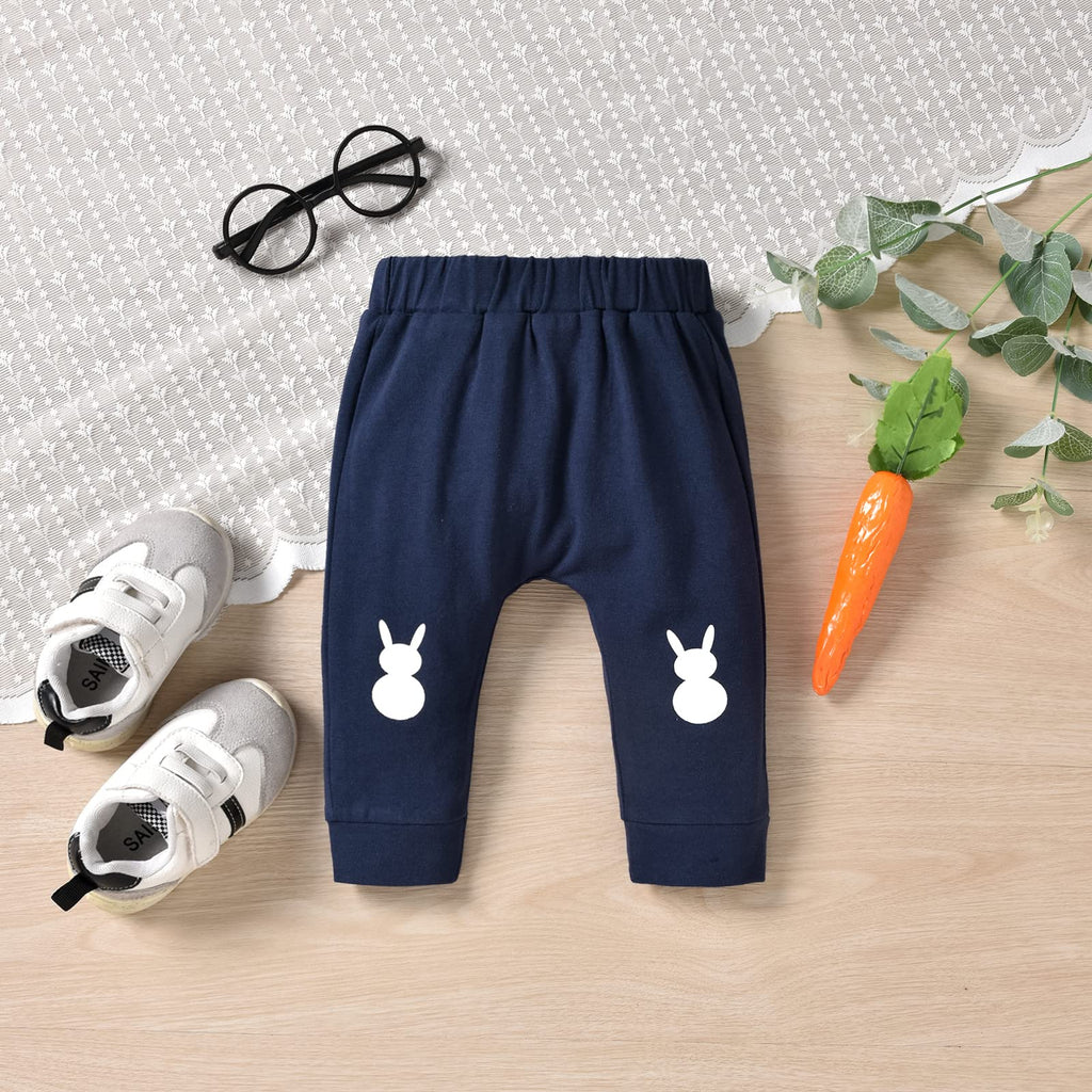 Newborn Baby Boys First Easter Clothes 1st Bunny Clothing Rabbit Outfit NB White